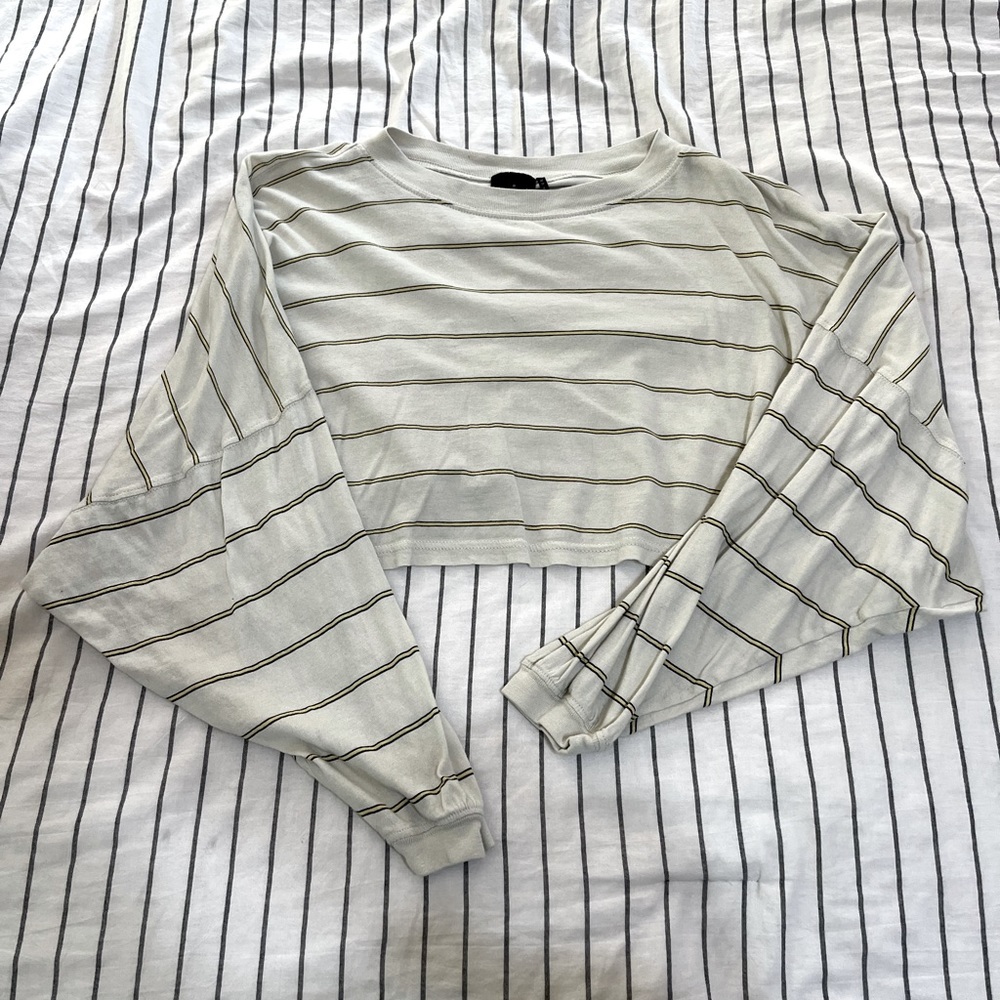 Urban Outfitters Striped Oversized Long Sleeve Top